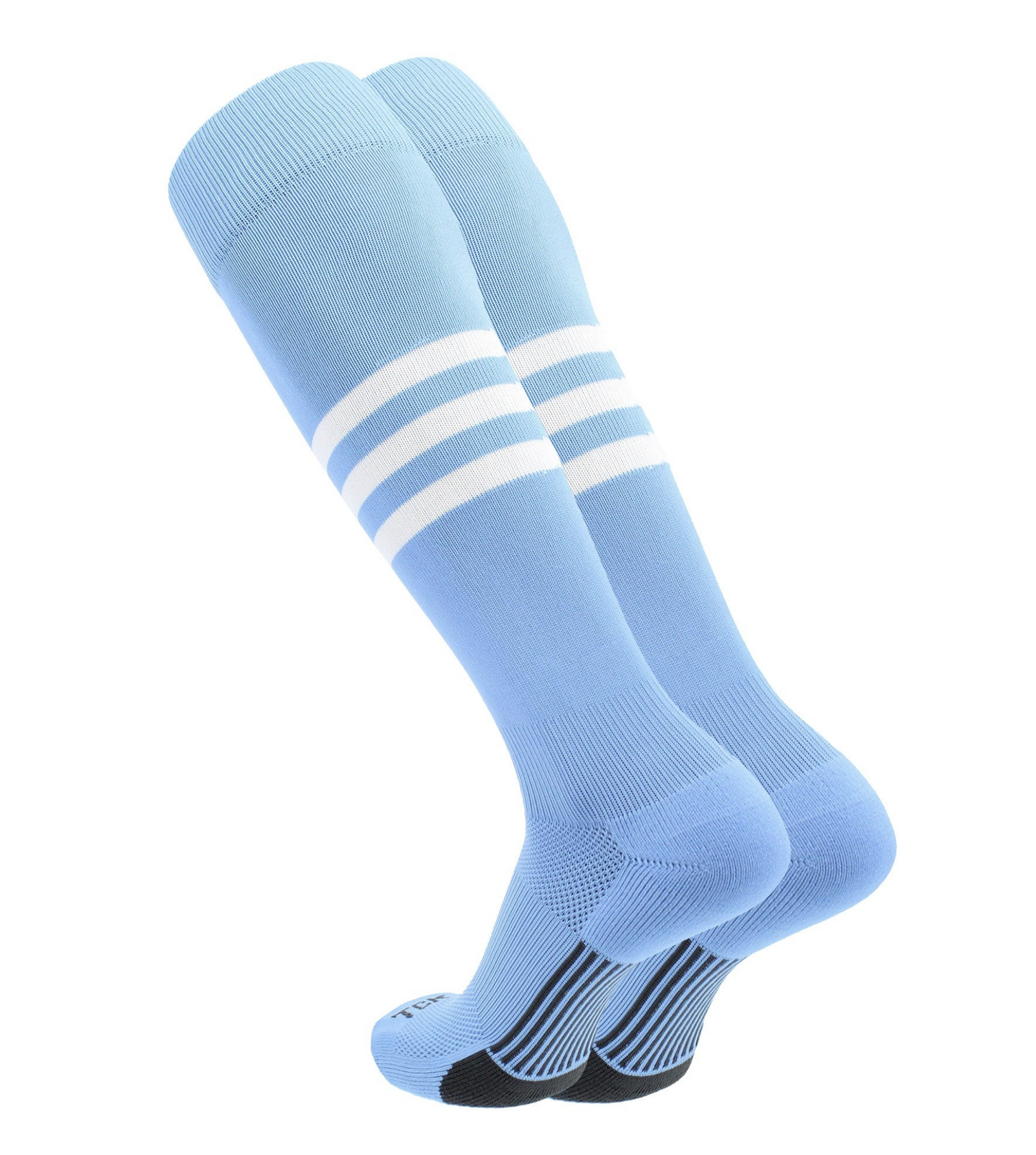 Noroît - Bas bleu poudre et blanc