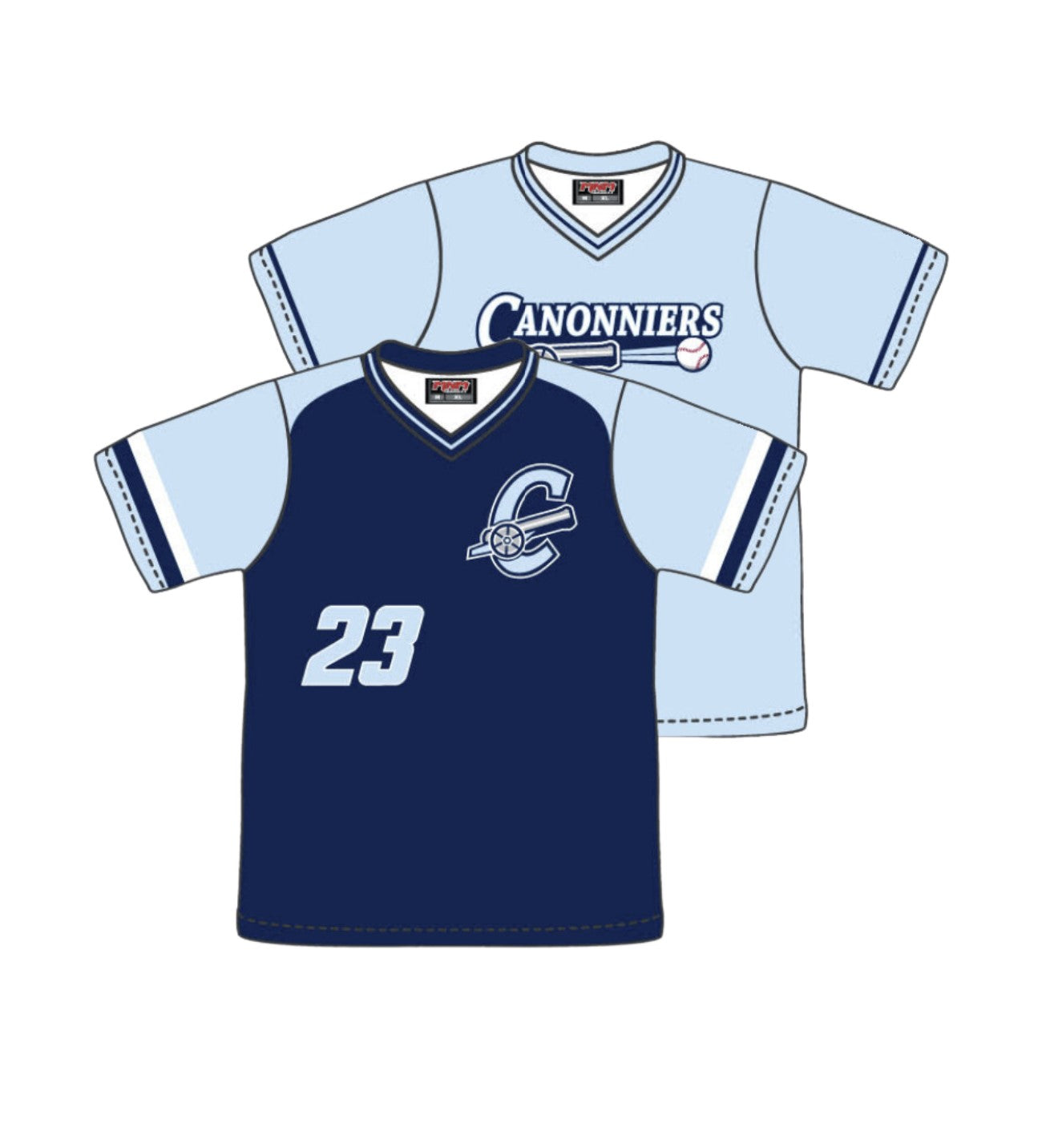 Canonniers *all sizes* - 2 Jerseys
