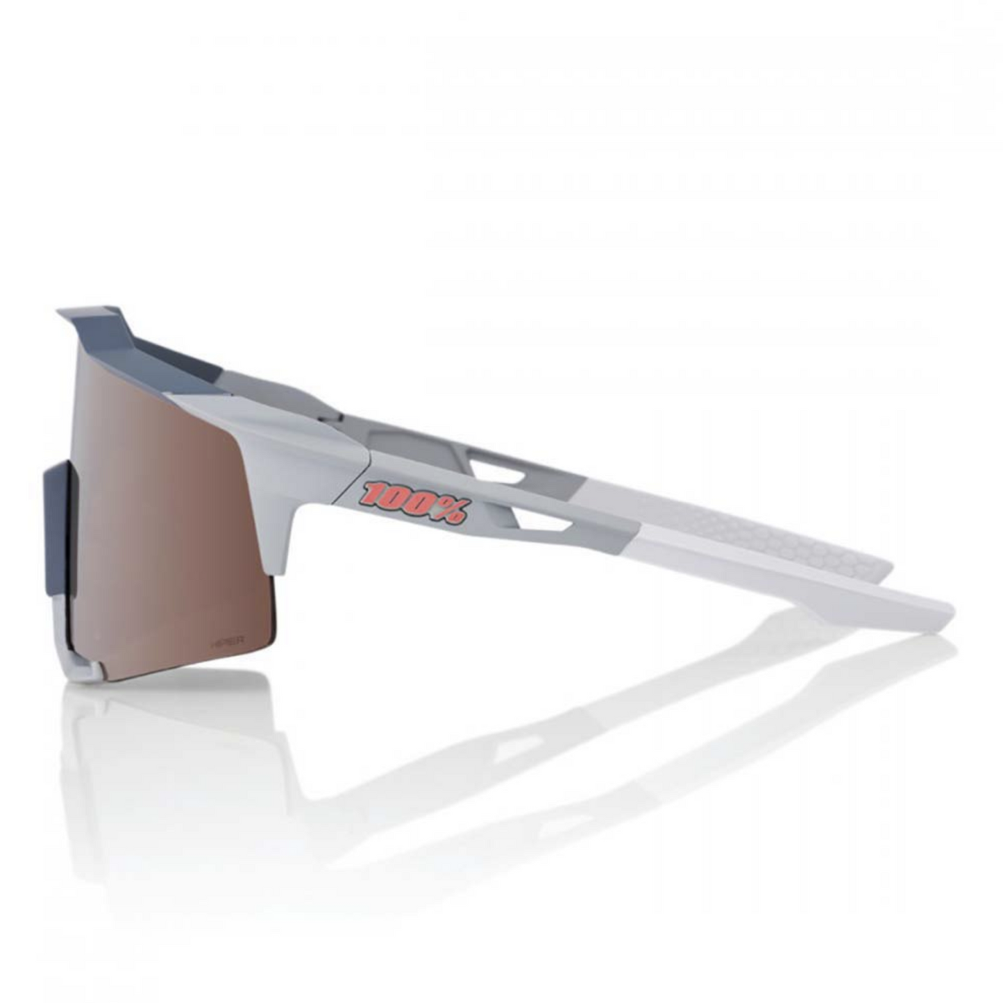 Speedcraft - Soft Tact Stone Gray - Hiper Crimson Silver Mirror Lens