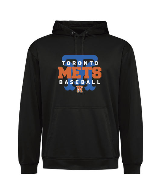TM - Hooded polyester sweatshirt - black