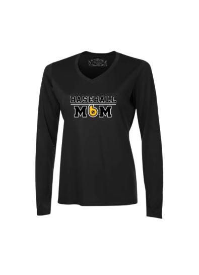 Beauport - Chandail noir à manche longue Baseball MOM