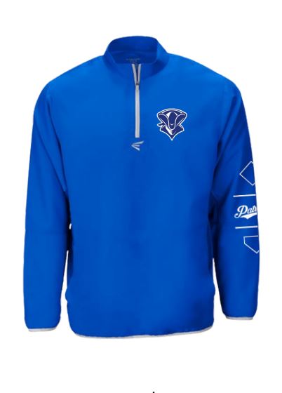 Noroît - Long sleeve cage jacket 1/4 zip bleu royal