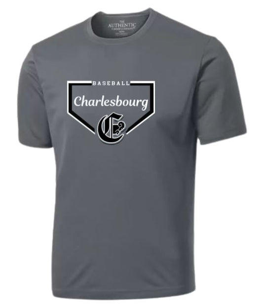 Polycor - T-shirt à manche courte gris foncé