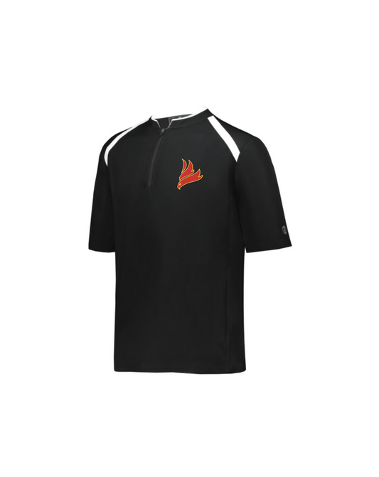 Phoenix - 1/4 zip manche courte noir