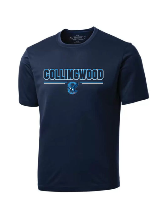COLLINGWOOD - Navy Short Sleeve Drifit T-shirt