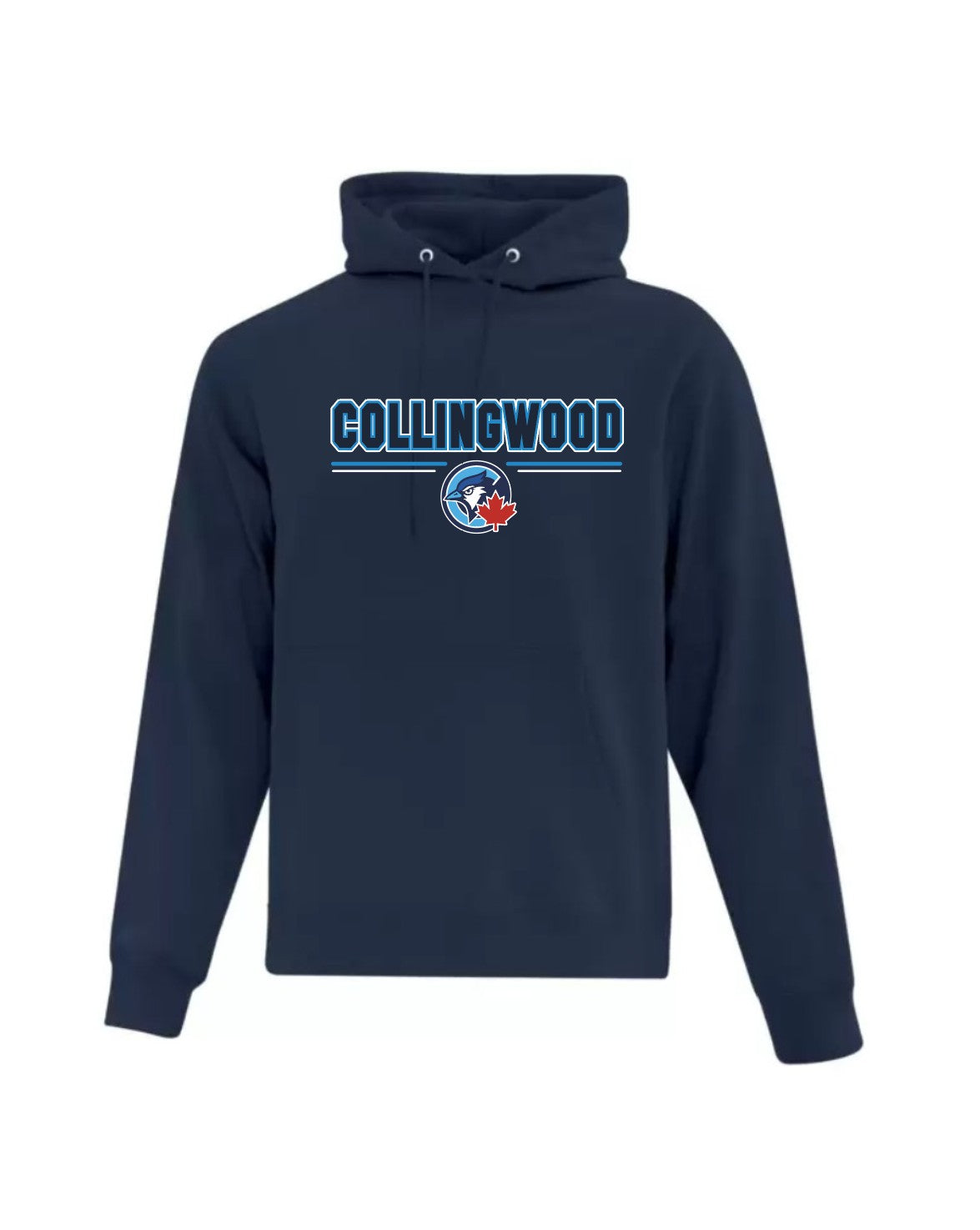 COLLINGWOOD - Navy Hooded Polyester sweatshirt