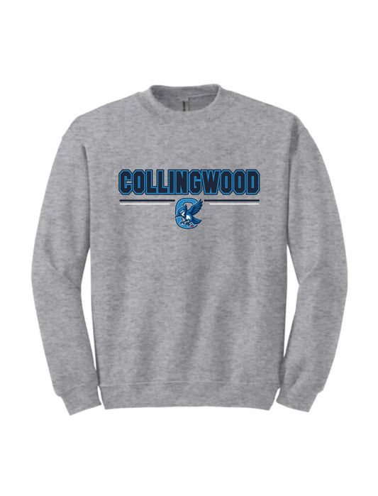 COLLINGWOOD - Gray sport Long Sleeve Crewneck sweatshirt