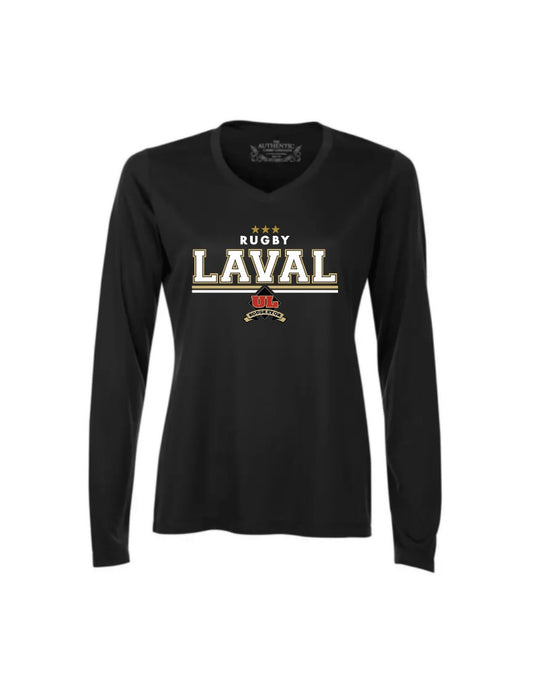 UL Rugby - Drifit femme manches longues noir