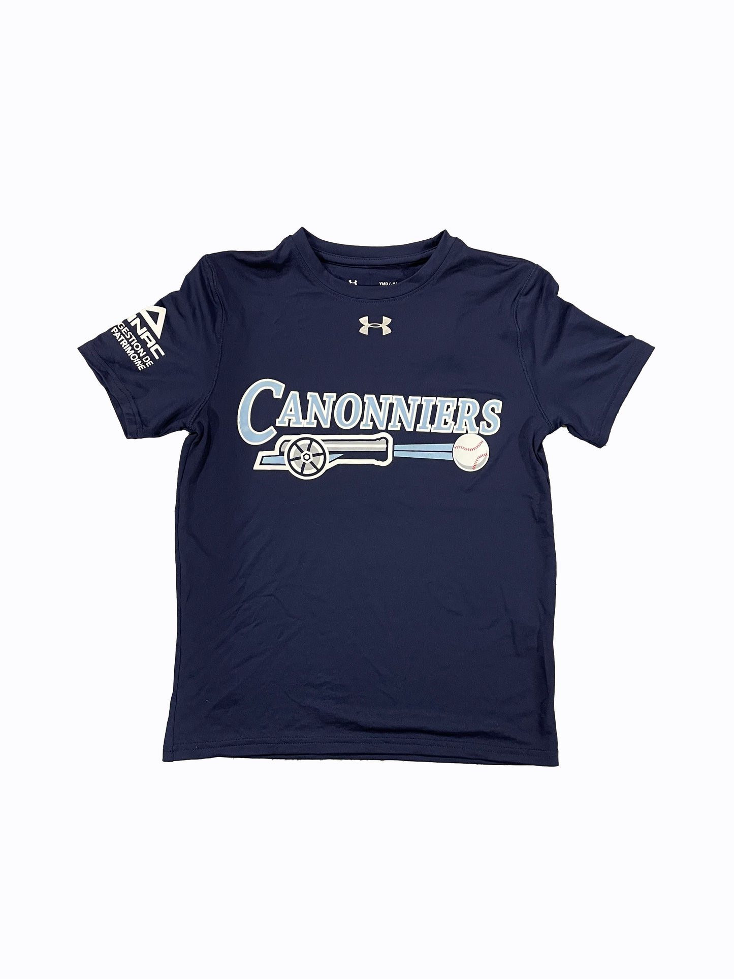 *LIQUIDATION*Canonniers - T-shirt ENFANT UnderArmour navy