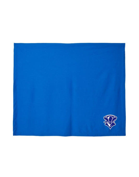 Noroît - White and pale blue 3/4 sleeve sweater