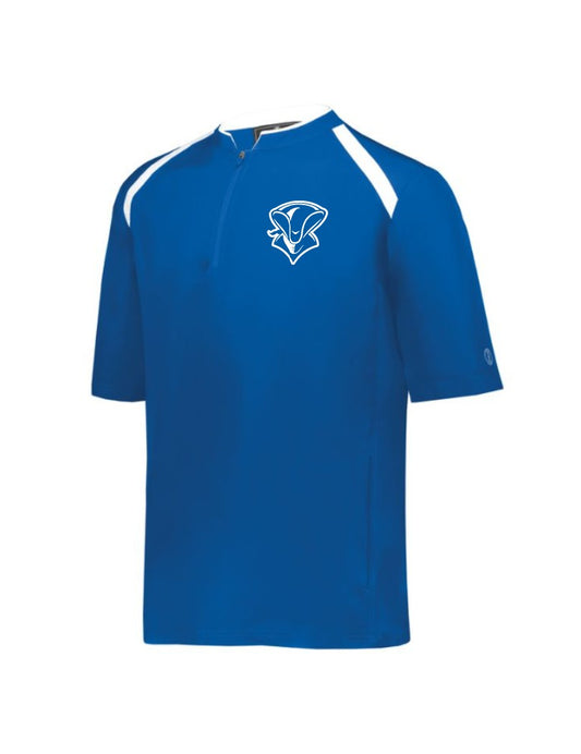 Noroît - Long sleeve cage jacket 1/4 zip royal blue