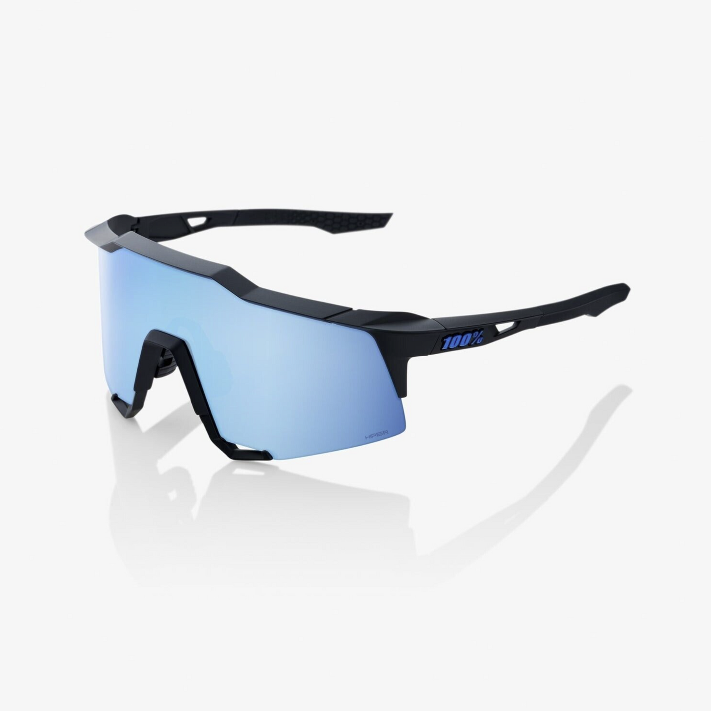 Speedcraft - Matte Black - Hiper Blue Multilayer Mirror Lens