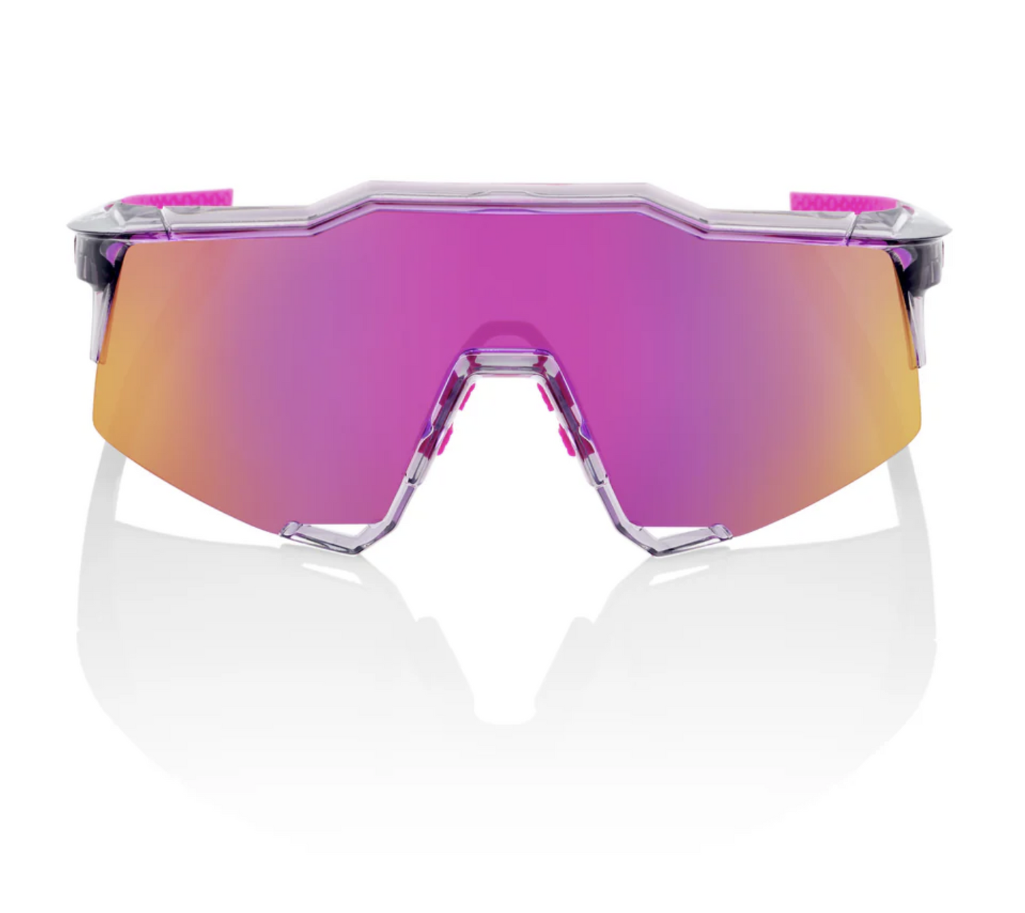 Speedcraft - Polished Translucent Grey - Purple Multilayer Mirror Lens