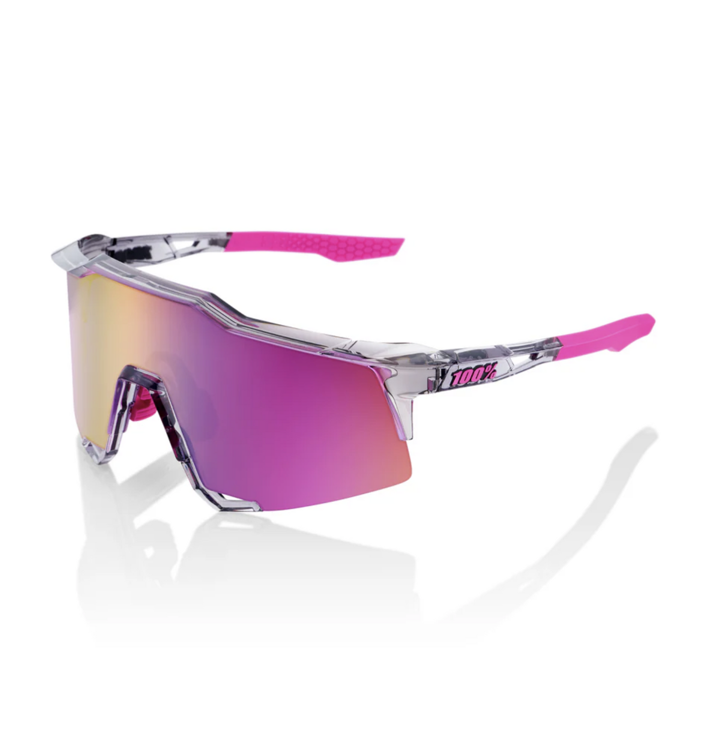 Speedcraft - Polished Translucent Grey - Purple Multilayer Mirror Lens