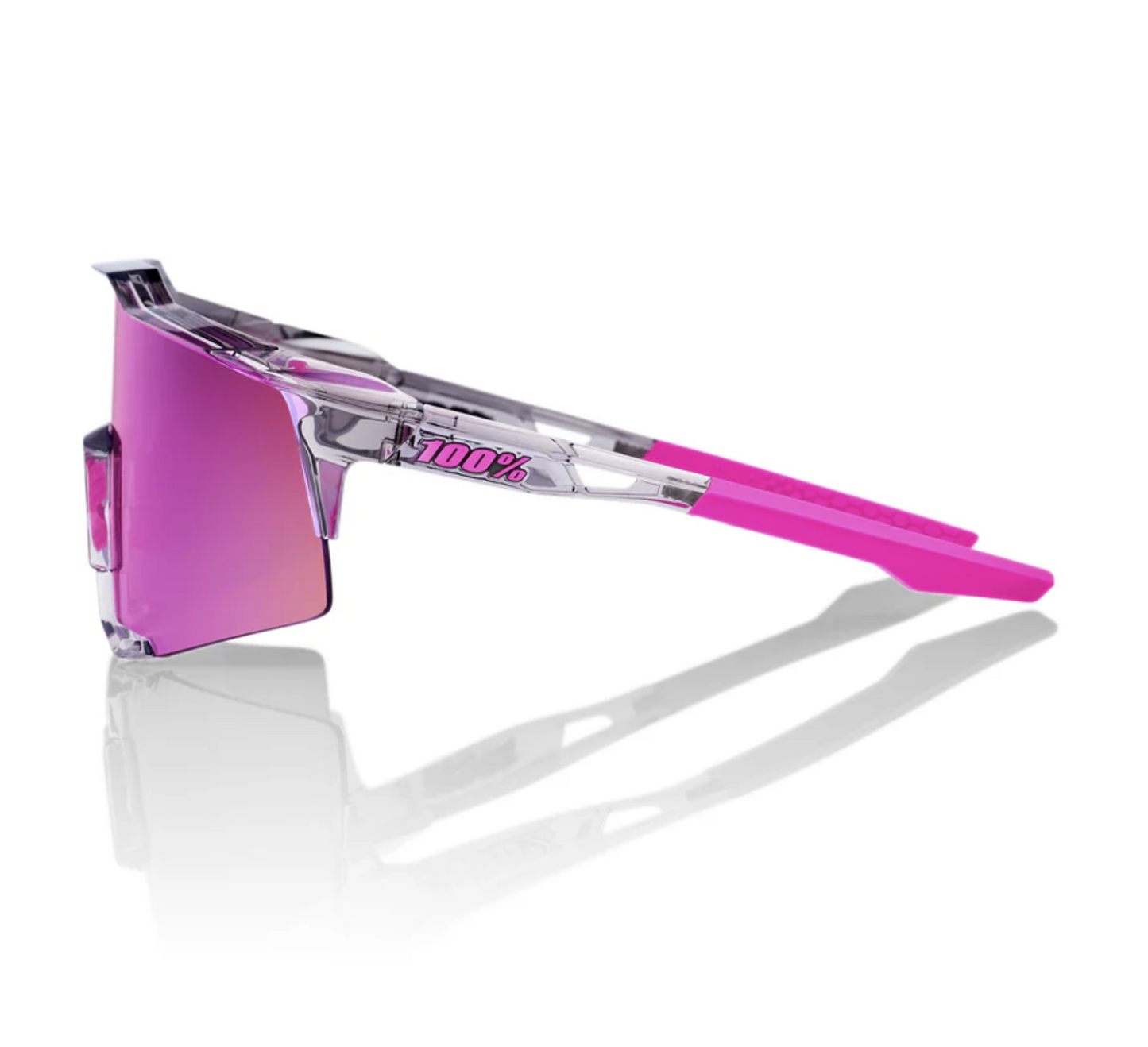 Speedcraft - Polished Translucent Grey - Purple Multilayer Mirror Lens