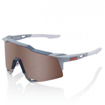 Speedcraft - Soft Tact Stone Grey - Hiper Crimson Silver Mirror Lens