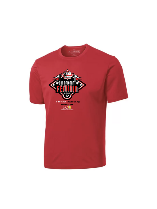 Championnat - T-shirt rouge *FRANÇAIS*