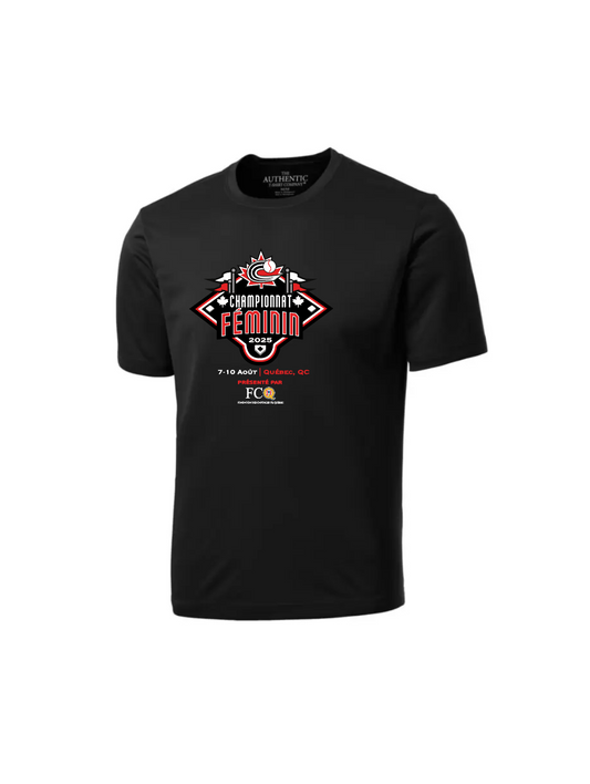 Championnat - T-shirt noir *FRANÇAIS*